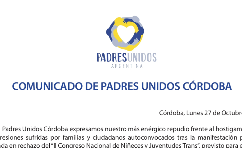 Comunicado de Padres Unidos Córdoba