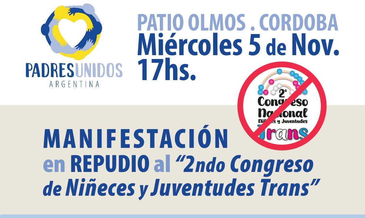 Insistimos: REPUDIO al  “2ndo Congreso de Niñeces y Juventudes Trans” de la Casita trans