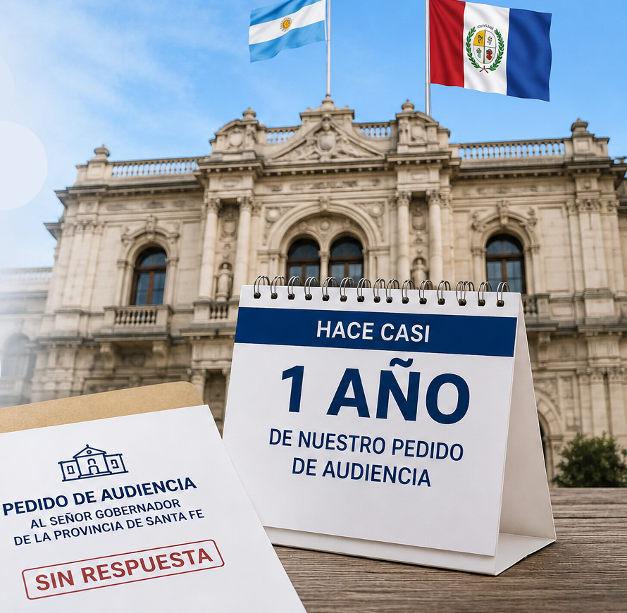 A casi un año de nuestro pedido de audiencia al Sr. Gobernador de la Provincia de Santa Fe